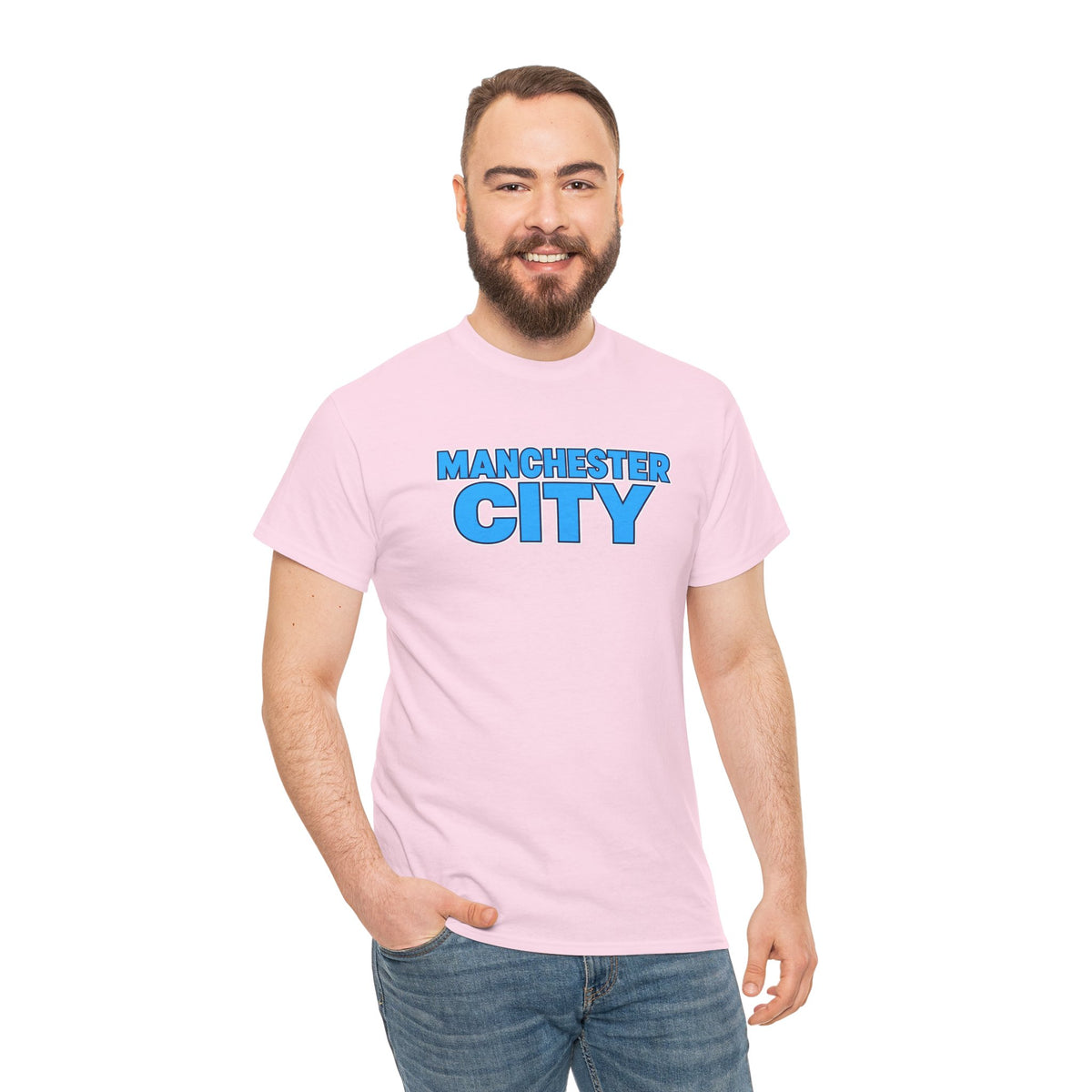 Manchester City T‑Shirt — Retro Blue Logo Tee