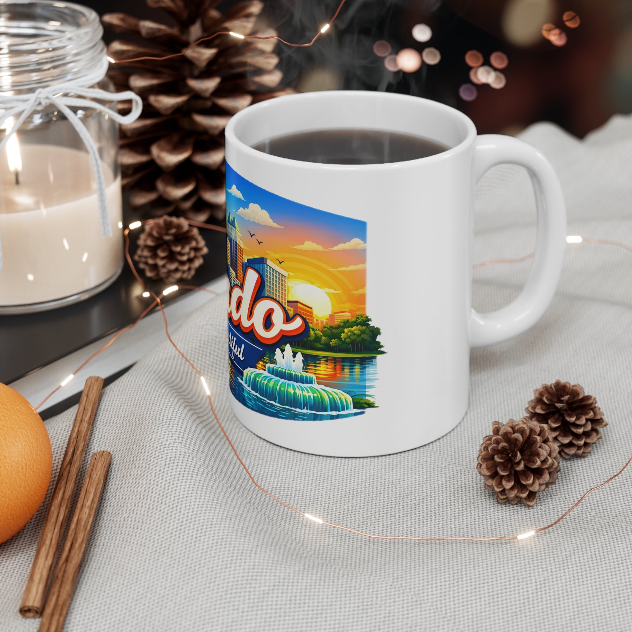 Orlando Ceramic Coffee Mug — "Orlando The City Beautiful" 11oz & 15oz