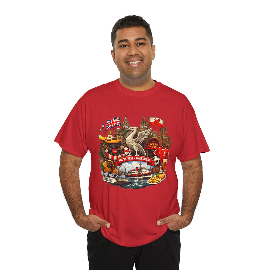 Liverpool Landmarks & You'll Never Walk Alone T-Shirt