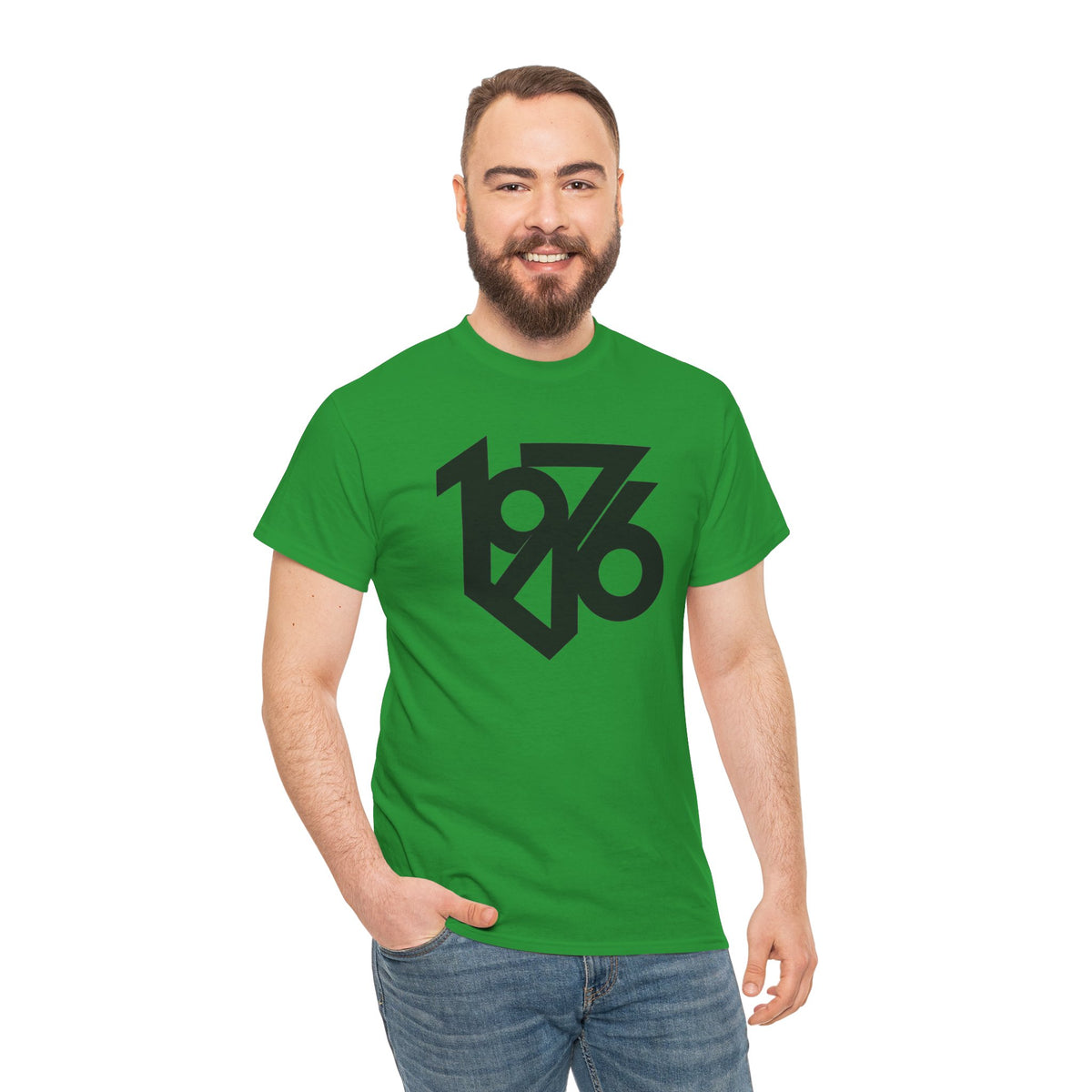1976 Collection Logo Cotton T-Shirt — Vintage Year Graphic Tee