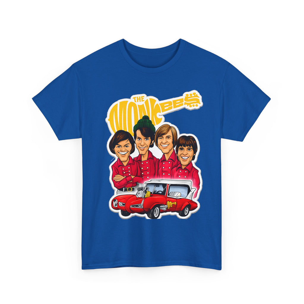 The Monkees Retro Band Tee — Colorful Car Cartoon Graphic