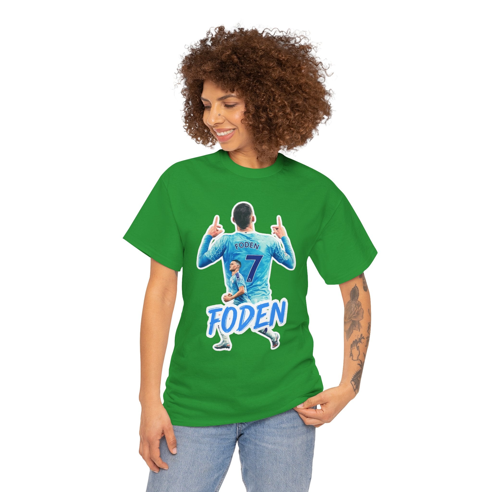 Phil Foden #7 Soccer T‑Shirt — Manchester City Fan Jersey Tribute
