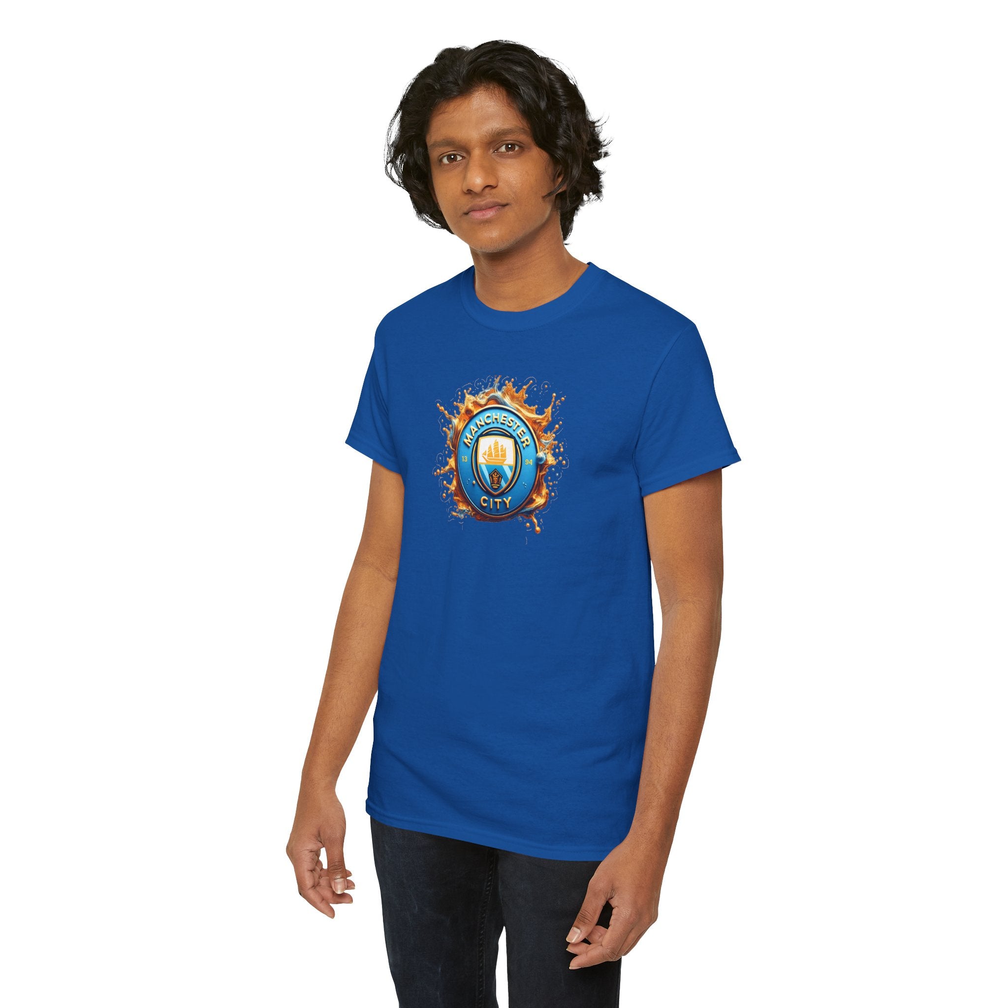 Manchester City T-Shirt – 'Eat. Sleep. City. Repeat.' Football Fan Tee