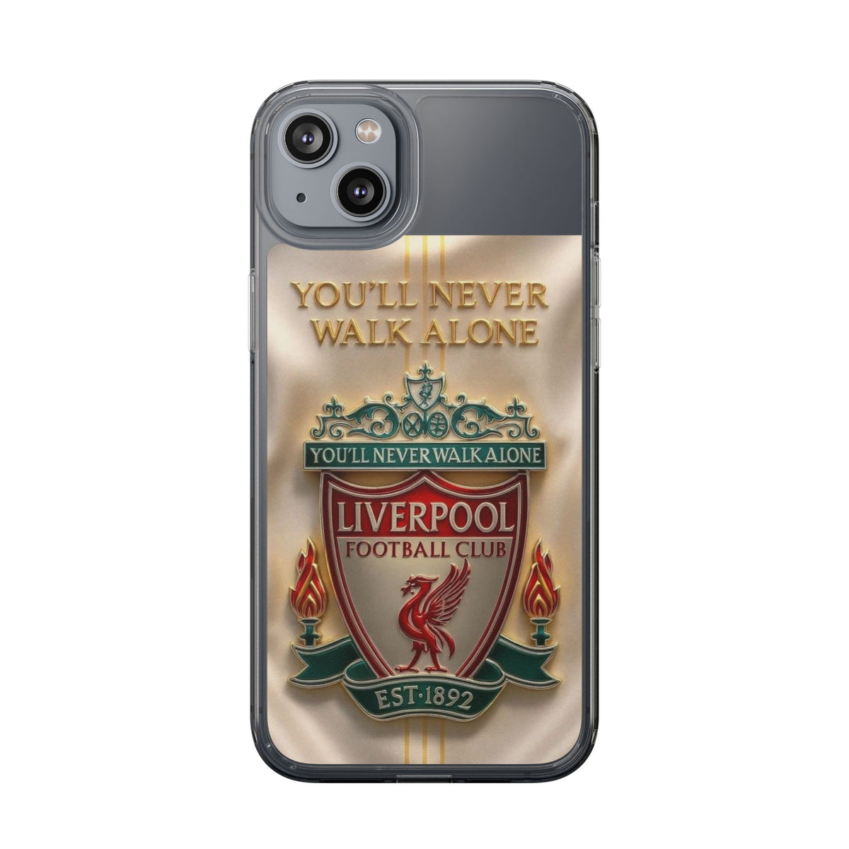 Liverpool FC 'You'll Never Walk Alone' Clear Phone Case