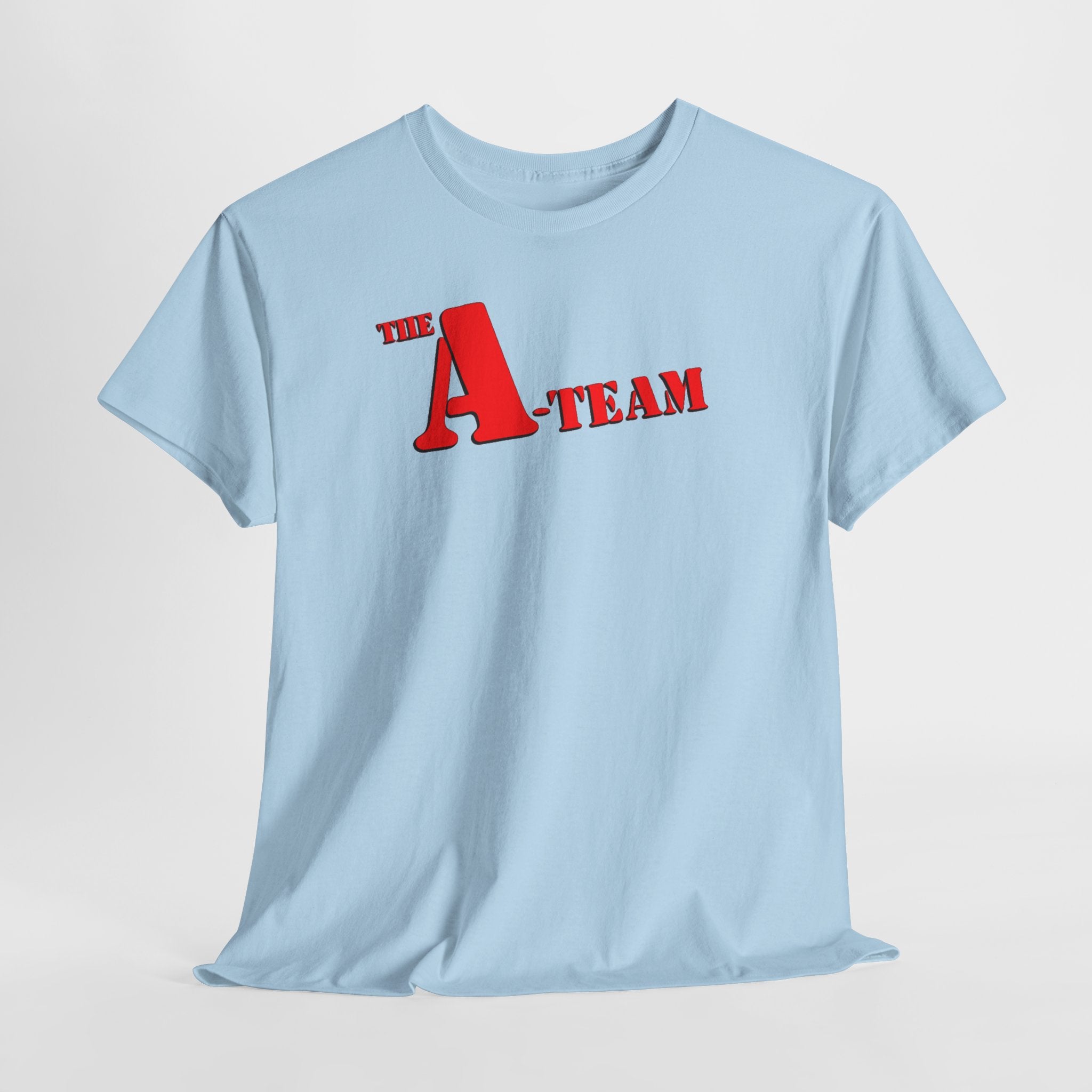A-Team Graphic Tee — Retro Red Logo Vintage Crew T-Shirt