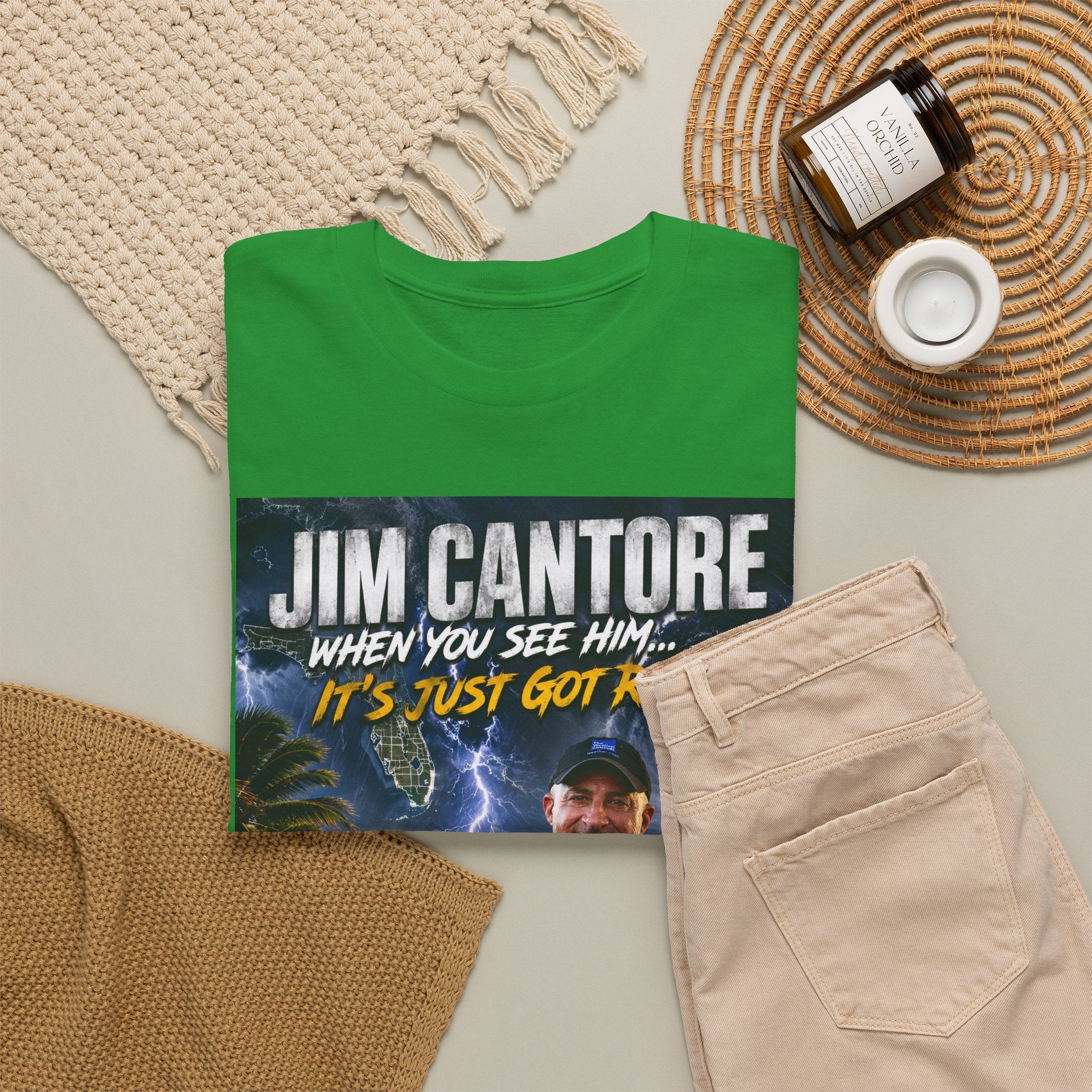 Jim Cantore "It's Just Got Real" Hurricane T-Shirt