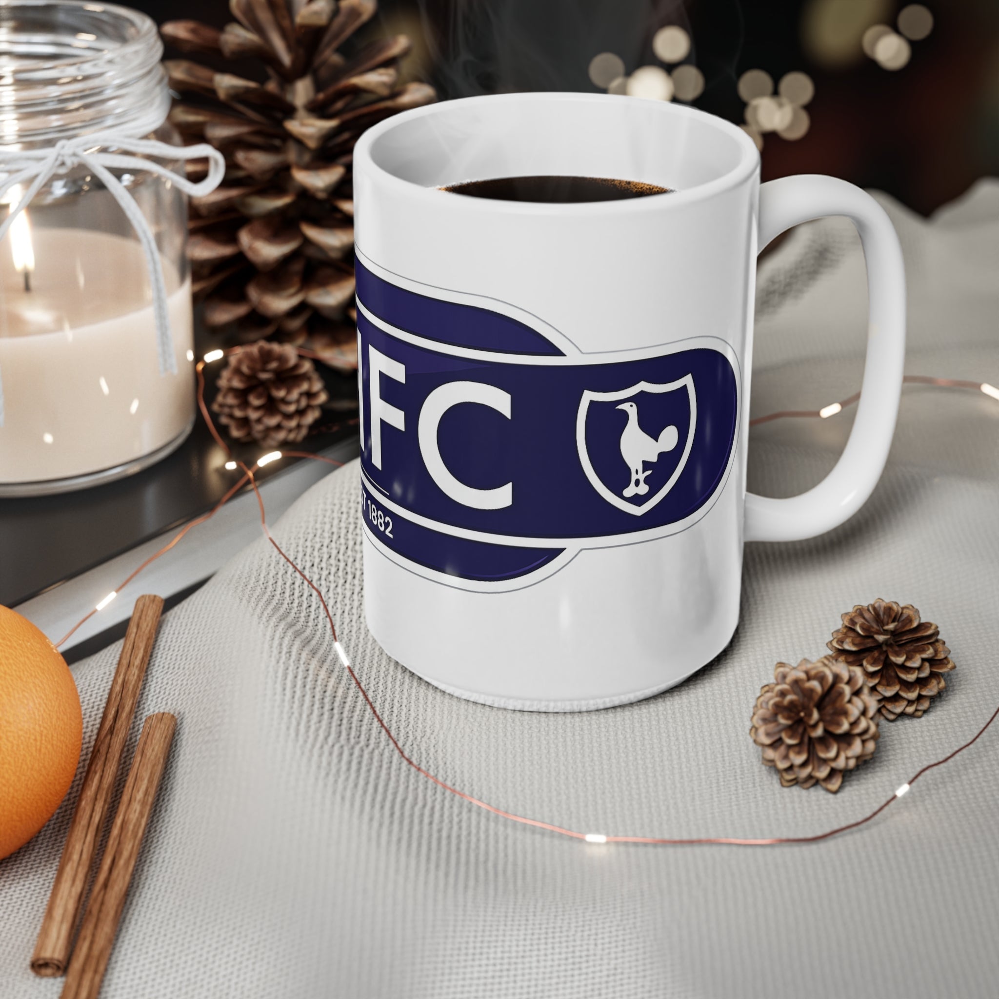 THFC Tottenham Hotspur Railway Sign Coffee Mug — Tottenham Hotspur Fan Mug (11oz & 15oz)