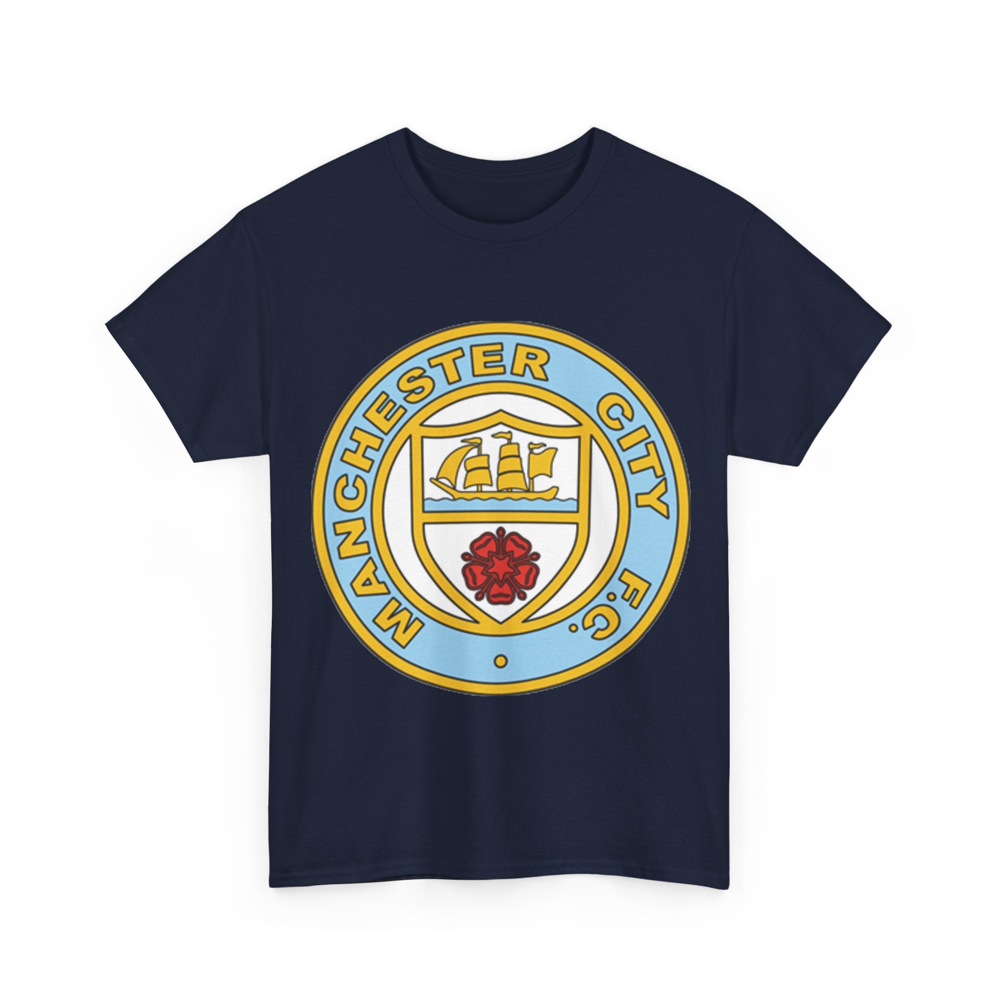 Manchester City FC Retro Crest T-Shirt – Retro Football Fan Tee
