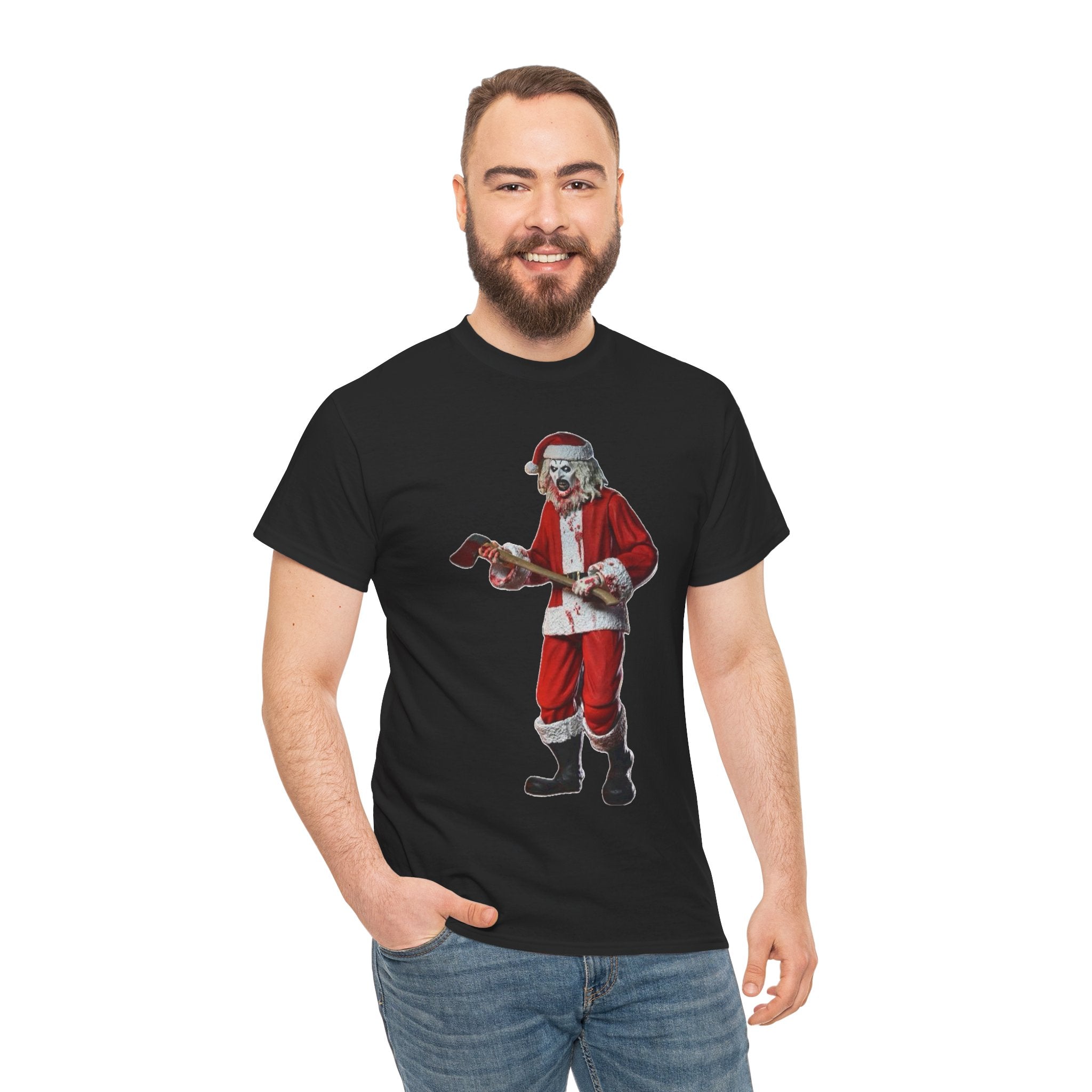 Santa Skeleton Guitar T-Shirt
