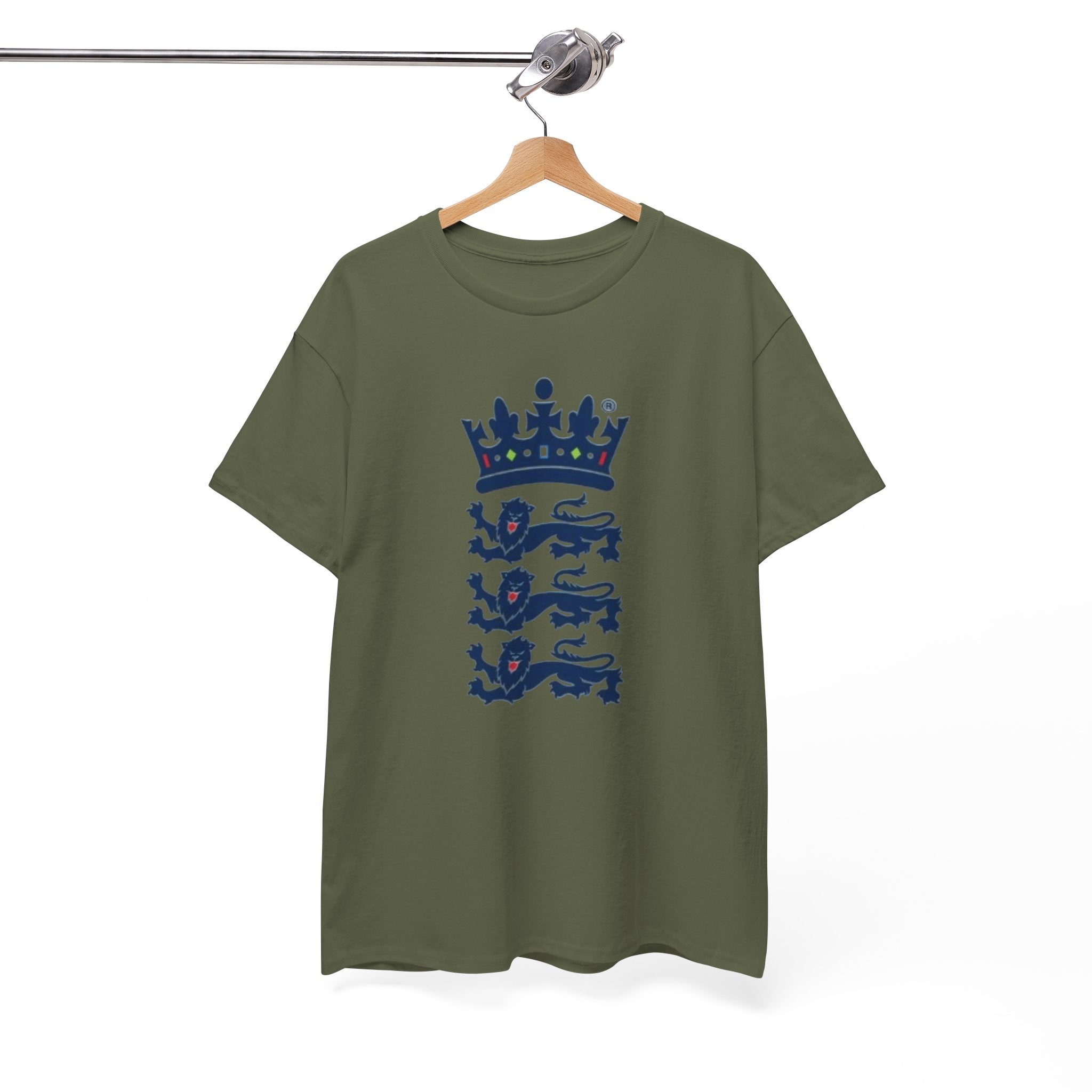 English Cricket T-Shirt — Vintage Cricket Crest Tee