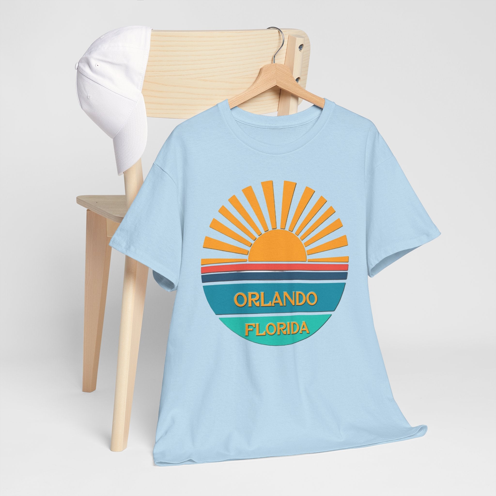 Orlando Florida Sunset T-Shirt – Retro Sunburst Vacation Tee