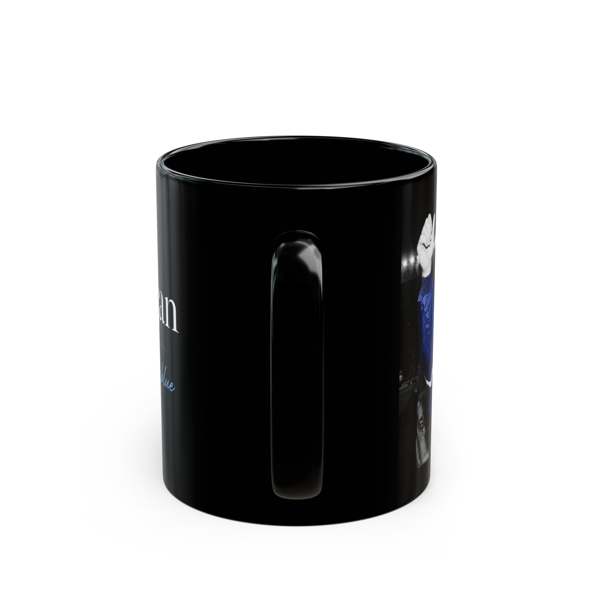 Kevin Keegan Memorial Black Mug – "Once a Blue, Always a Blue" (11oz/15oz)