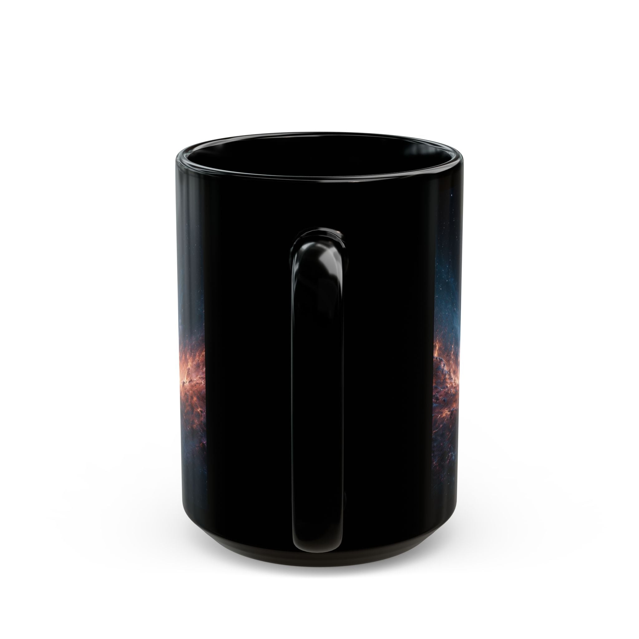 Empire Star Destroyer Galaxy Vortex Black Mug — Cosmic Space Coffee Cup (11oz & 15oz)