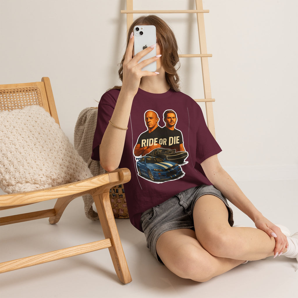 Ride or Die Street Racing Graphic Cotton Tee