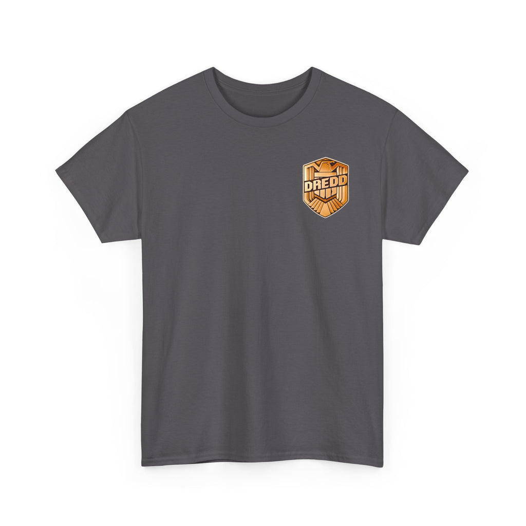 Dredd Shield Badge T-Shirt — Retro Law Enforcement Logo Tee