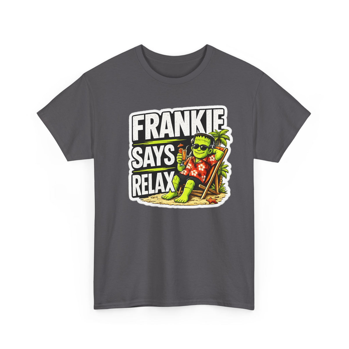 Frankie Says Relax Funny Graphic Cotton T-Shirt