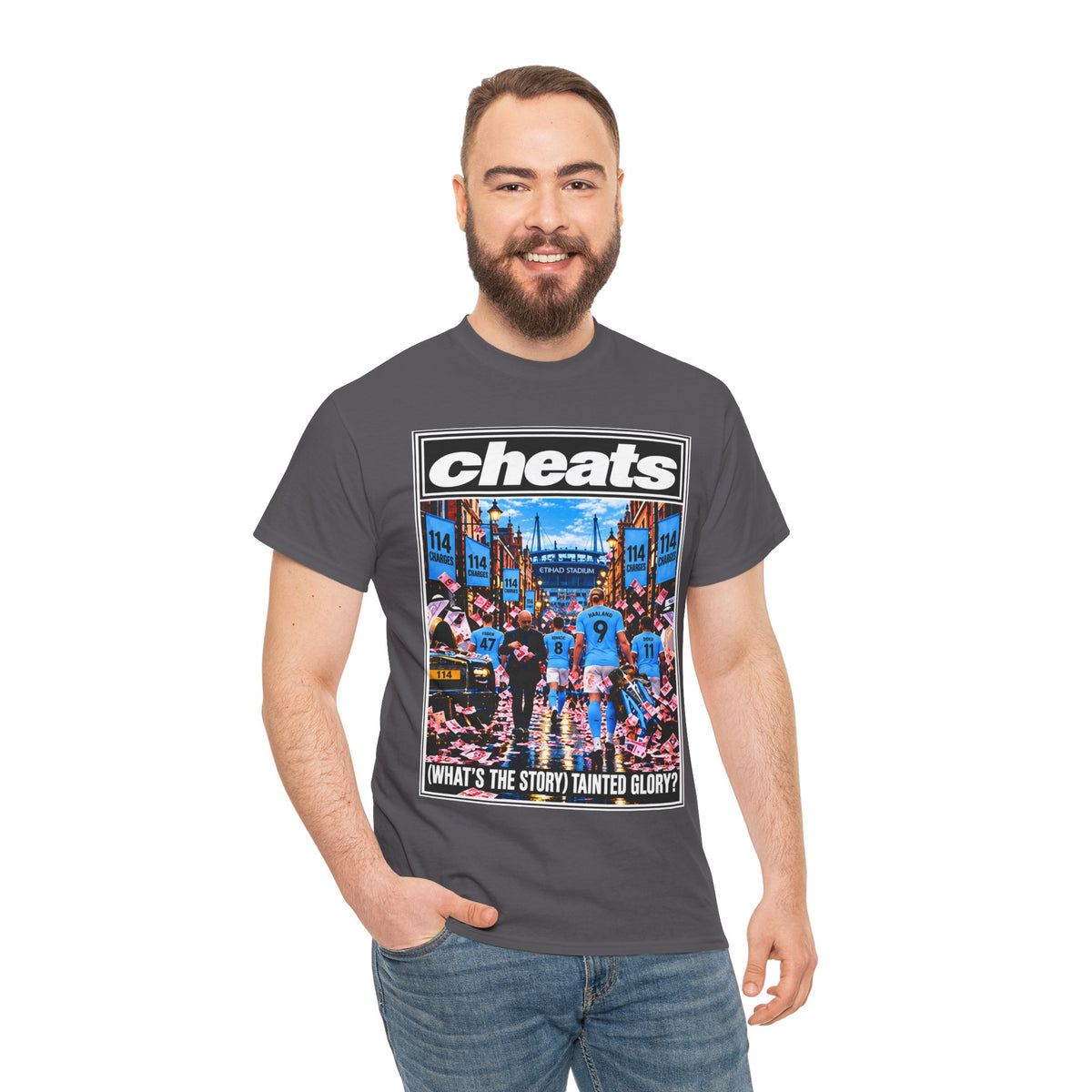 Cheats “What’s the Story? Tainted Glory?” Sports Graphic Cotton T-Shirt
