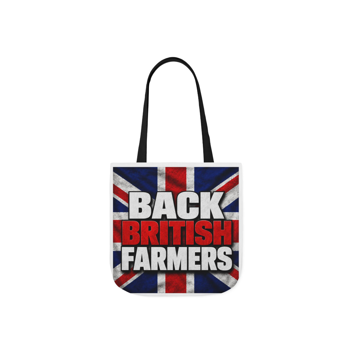 Back British Farmers Canvas Tote Bag — Union Jack Farming Support Tote