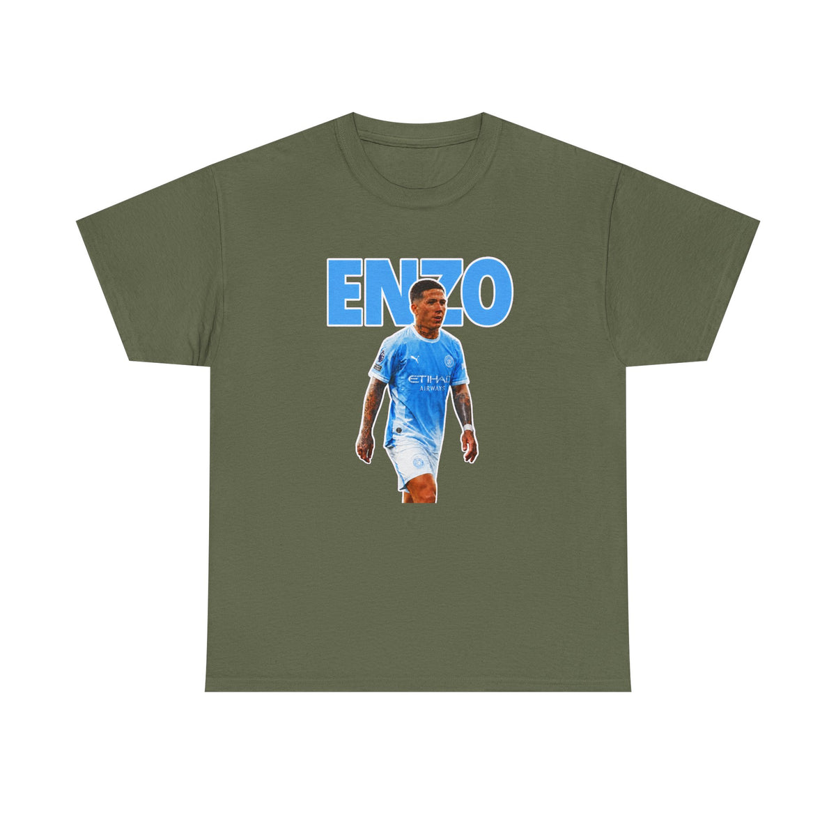 Enzo Fernandez Manchester City Inspired Cotton T-Shirt