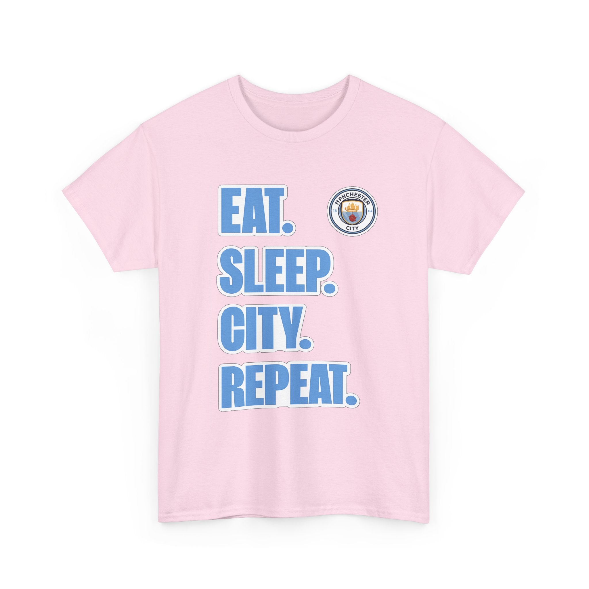 Eat. Sleep. City. Repeat. T‑Shirt — Manchester City Fan Tee