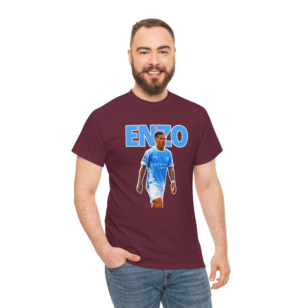 Enzo Fernandez Manchester City Inspired Cotton T-Shirt