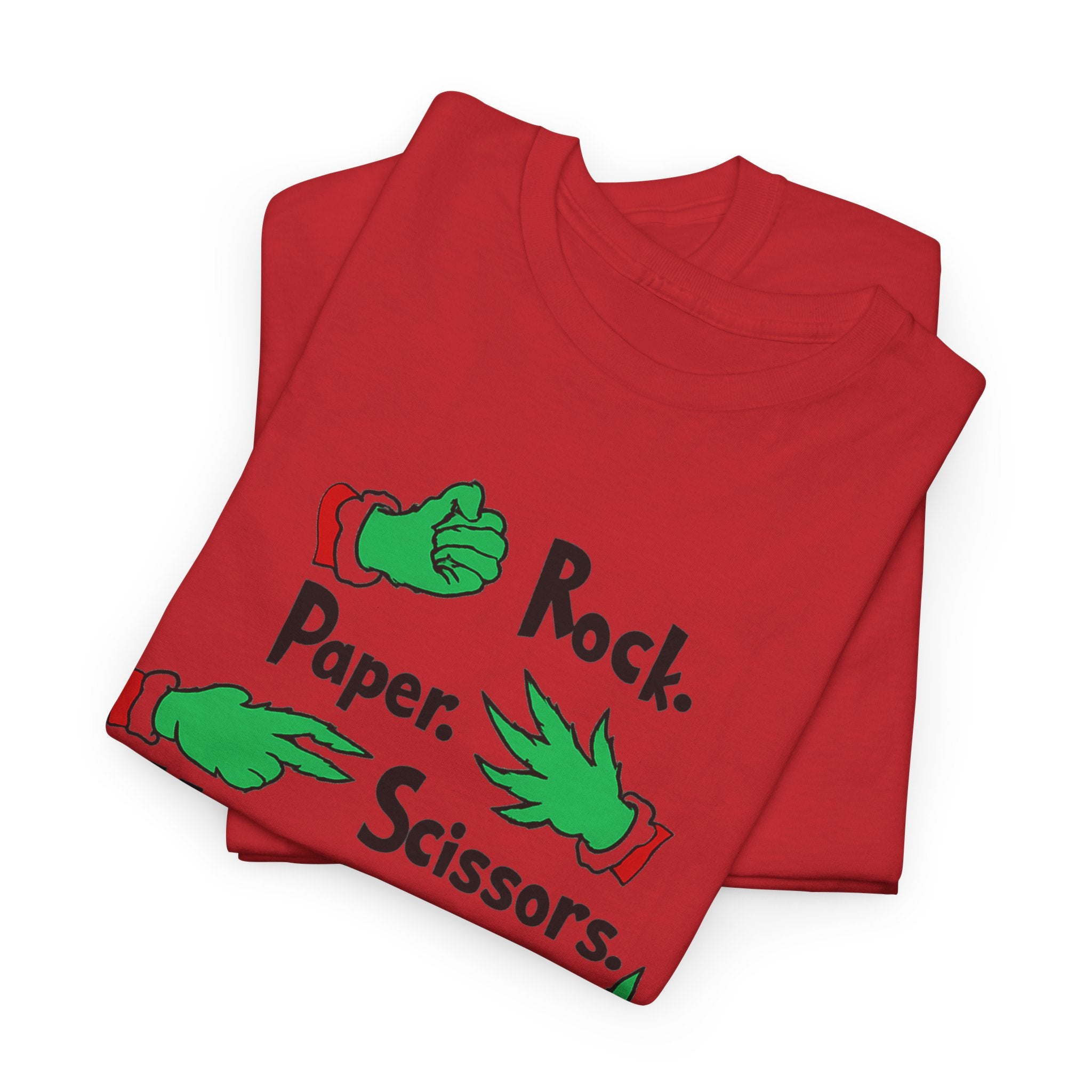 Funny Holiday Tee — "Rock. Paper. Scissors. Throat Punch! I Win" Graphic T-Shirt