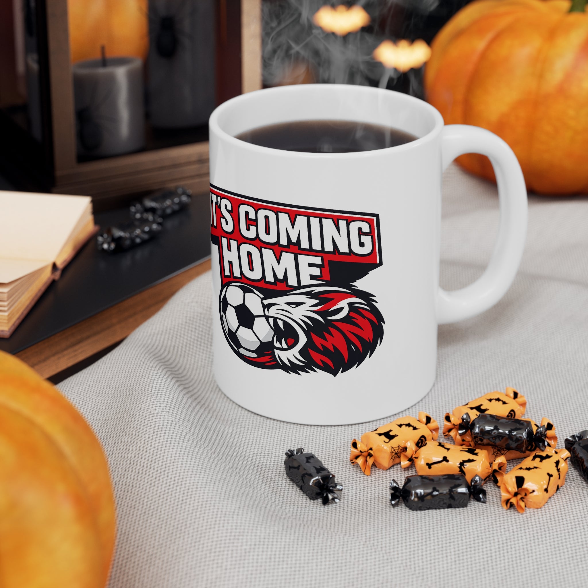 It's Coming Home England Soccer Mug — Ceramic Coffee Cup (11oz & 15oz)