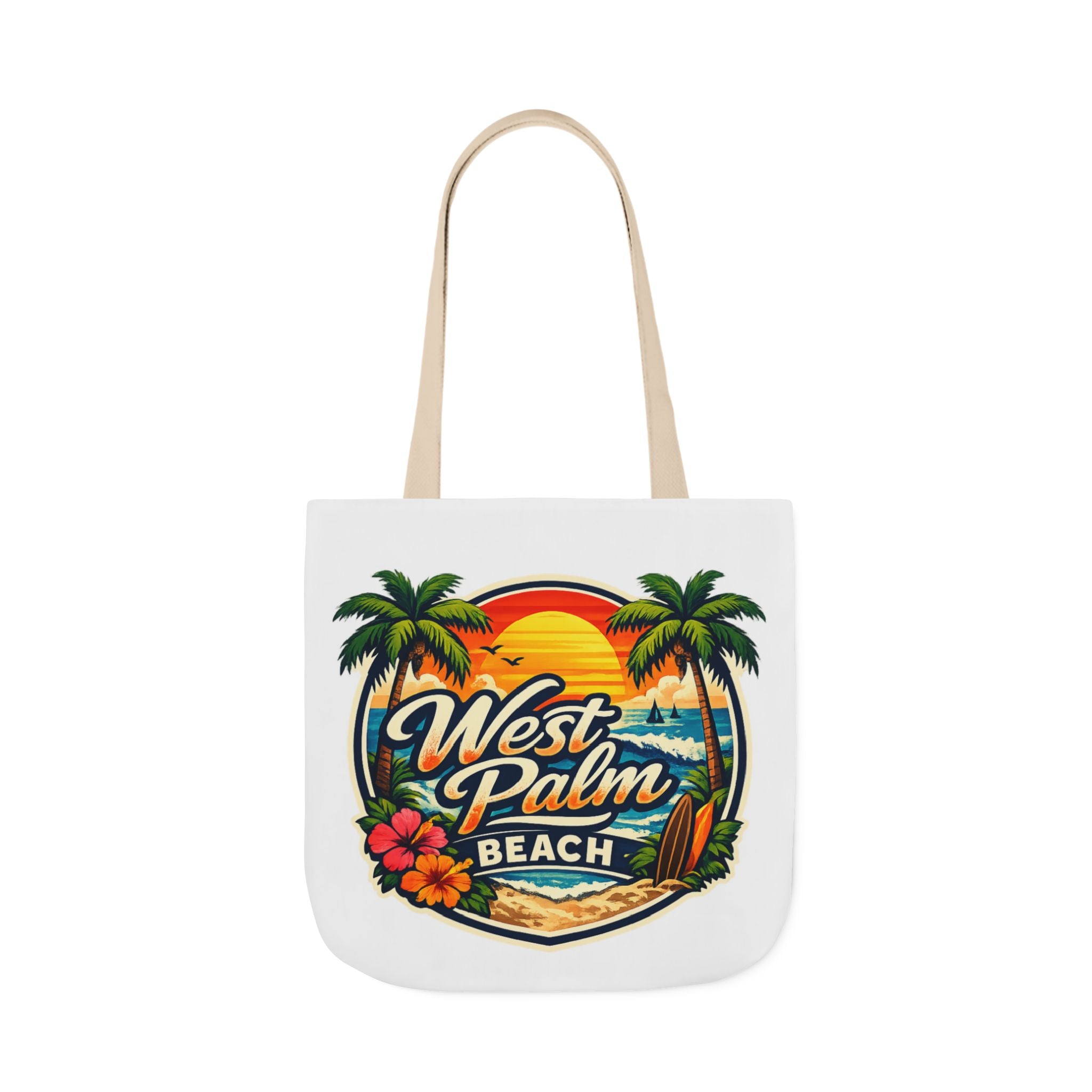 West Palm Beach Vintage Sunset Tote