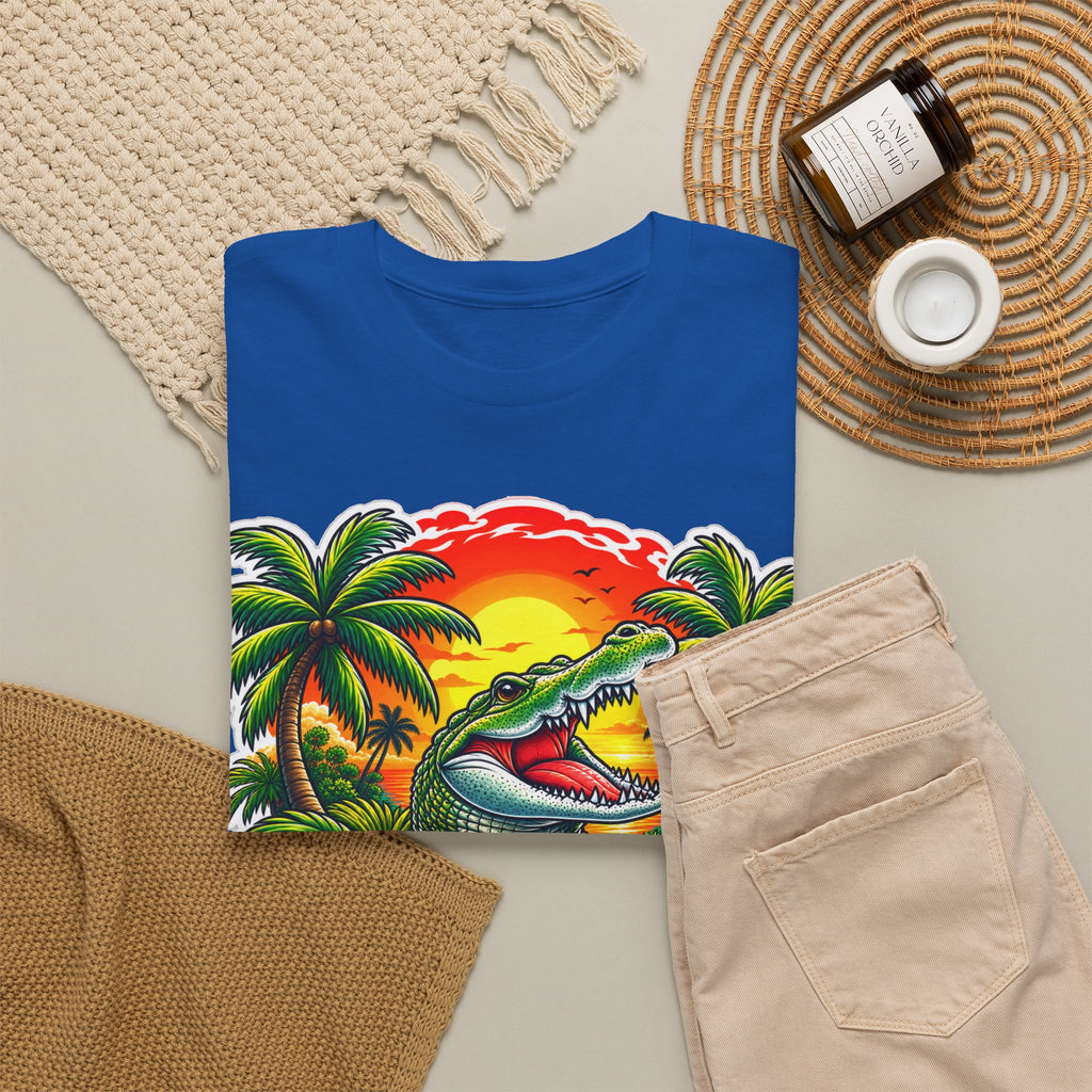 Florida Gator Sunset T-Shirt — Tropical Palm Beach Vacation Tee
