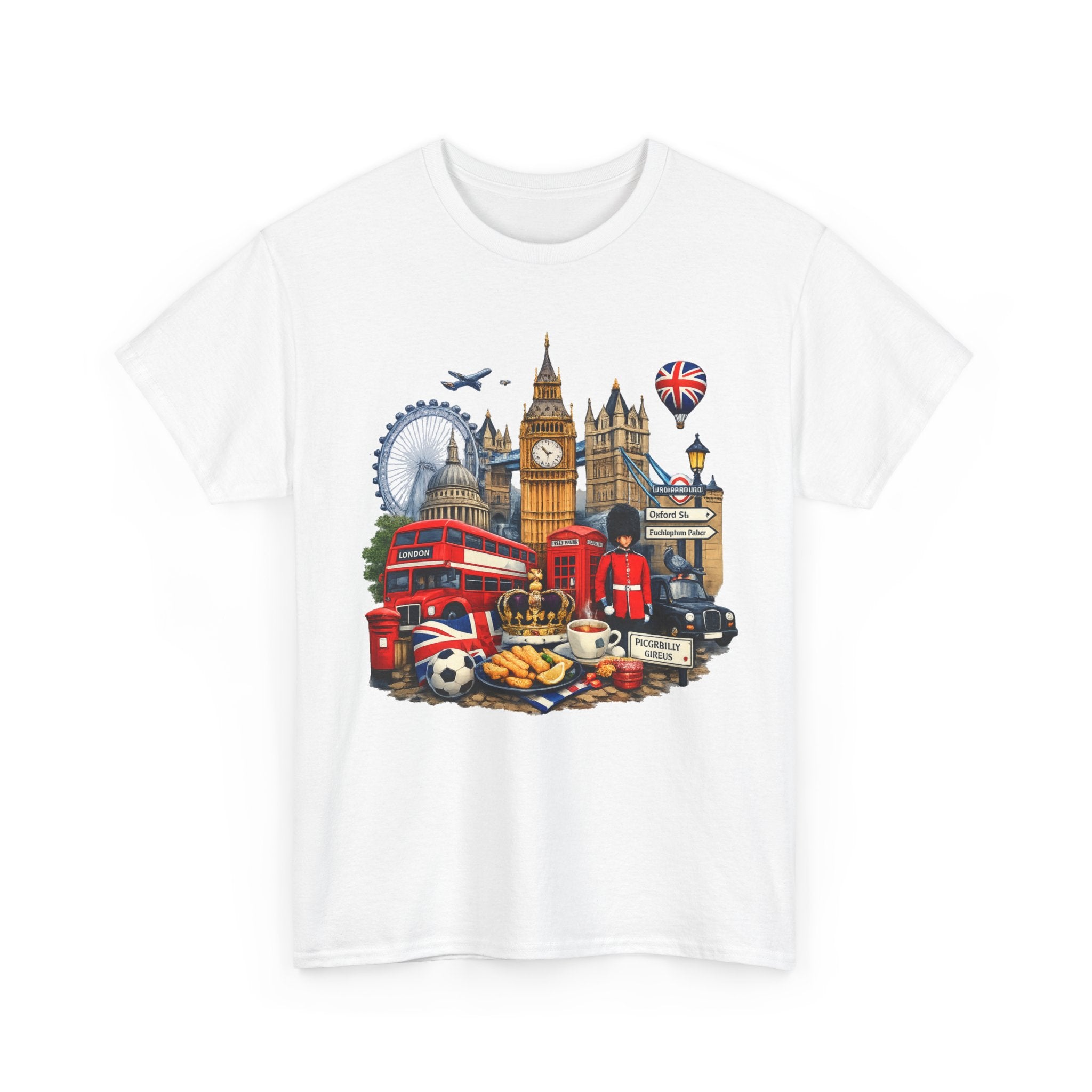 London Landmarks T‑Shirt — British Icons Collage Tee