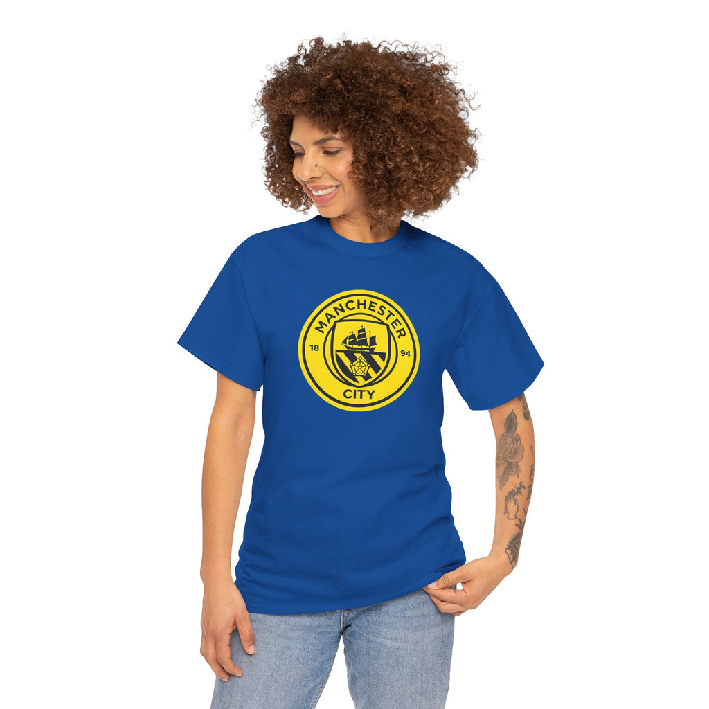 Manchester City Yellow Crest T-Shirt