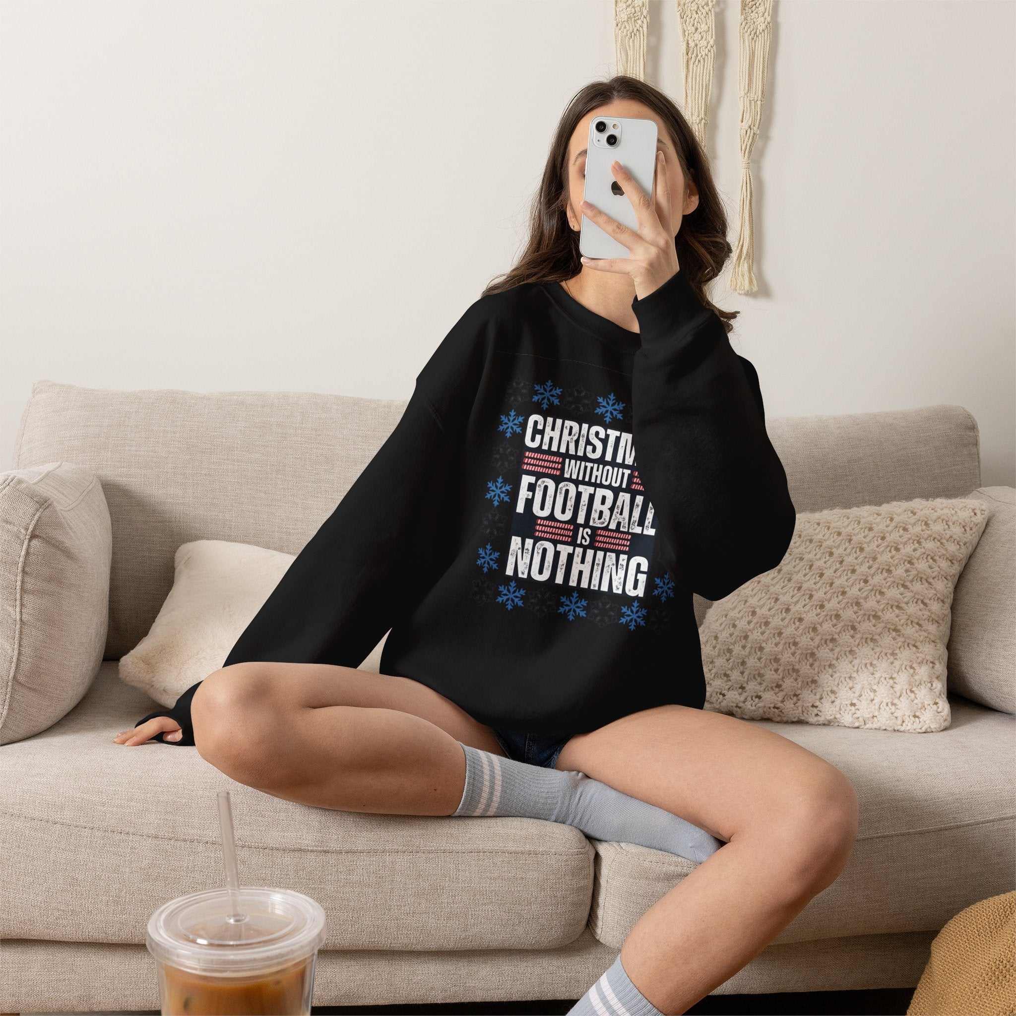 Christmas Without Football is Nothing Crewneck Sweatshirt