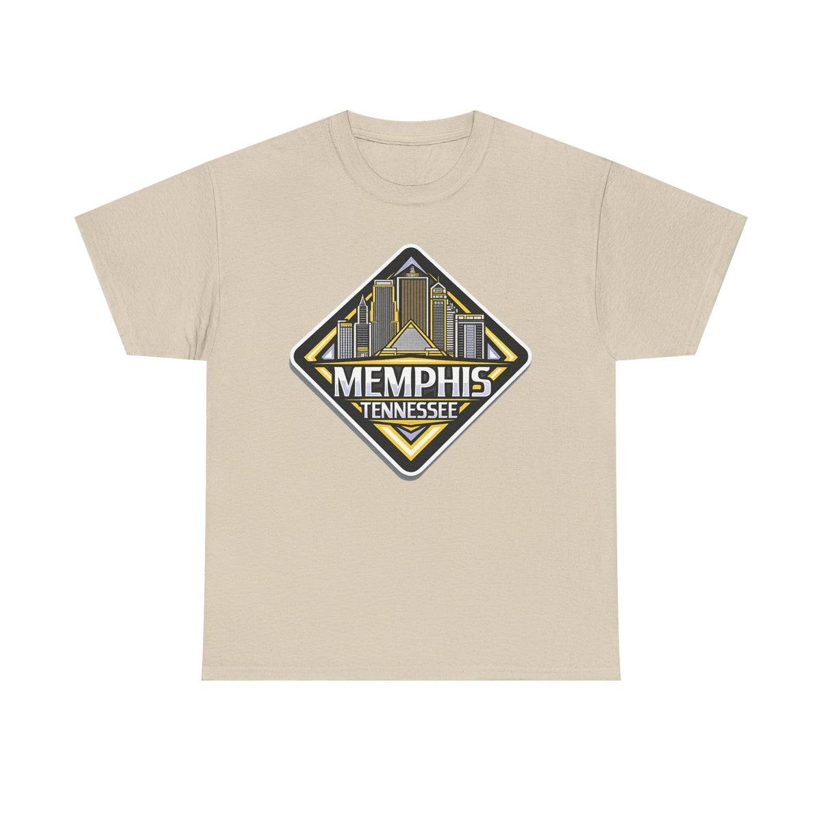 Memphis Tennessee Skyline T‑Shirt — Retro City Badge Tee