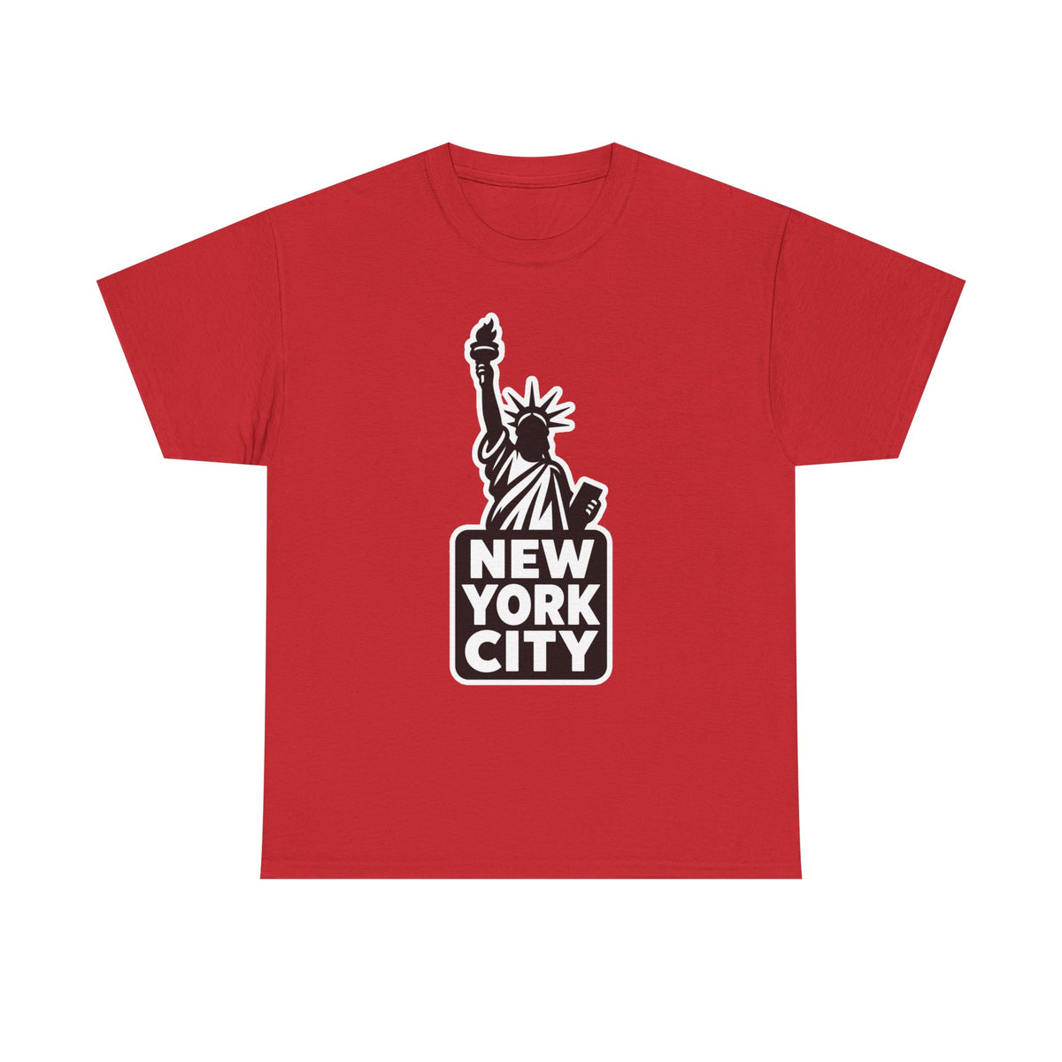 New York City Statue of Liberty Graphic Cotton T-Shirt / Tee
