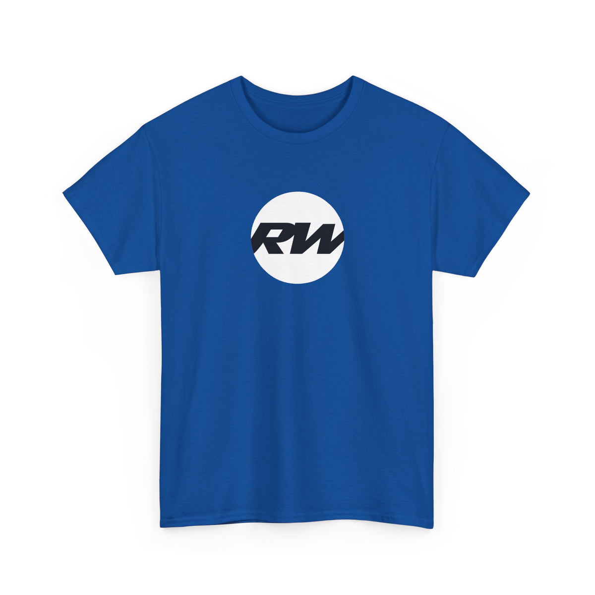 RW Logo T‑Shirt — Minimalist Retro Circle Graphic Tee