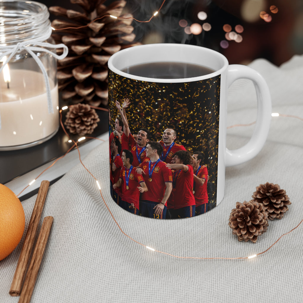 Spain 2026 World Cup Champions Photo Mug — Ceramic Coffee Cup (11oz & 15oz)