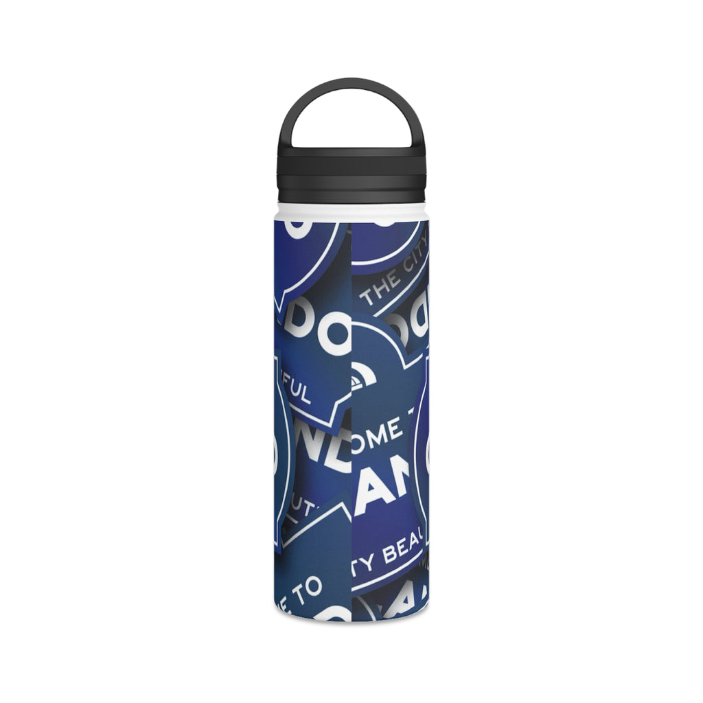 Orlando Stainless Steel Water Bottle — "Welcome to Orlando" Travel Bottle with Handle Lid