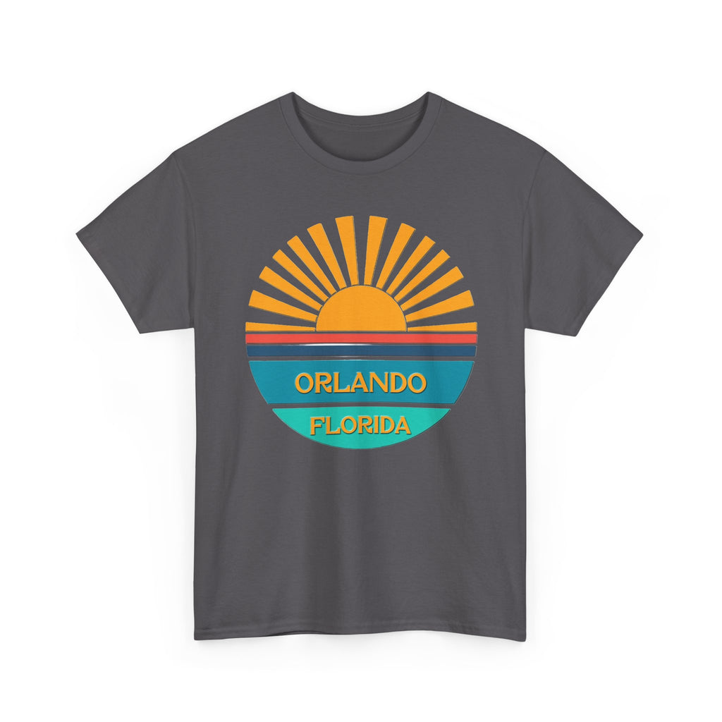 Orlando Florida Sunset T-Shirt – Retro Sunburst Vacation Tee