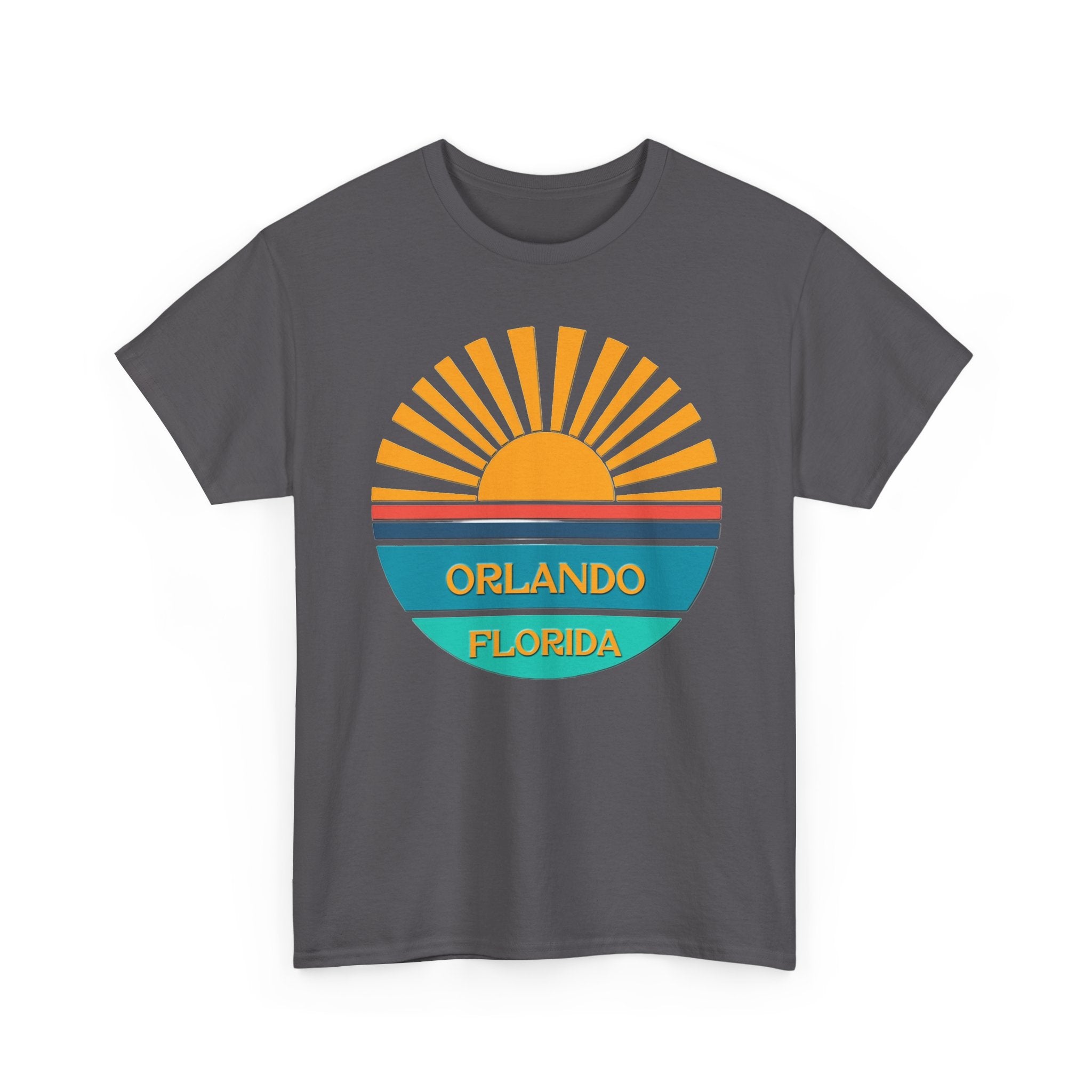 Orlando Florida Sunset T-Shirt – Retro Sunburst Vacation Tee
