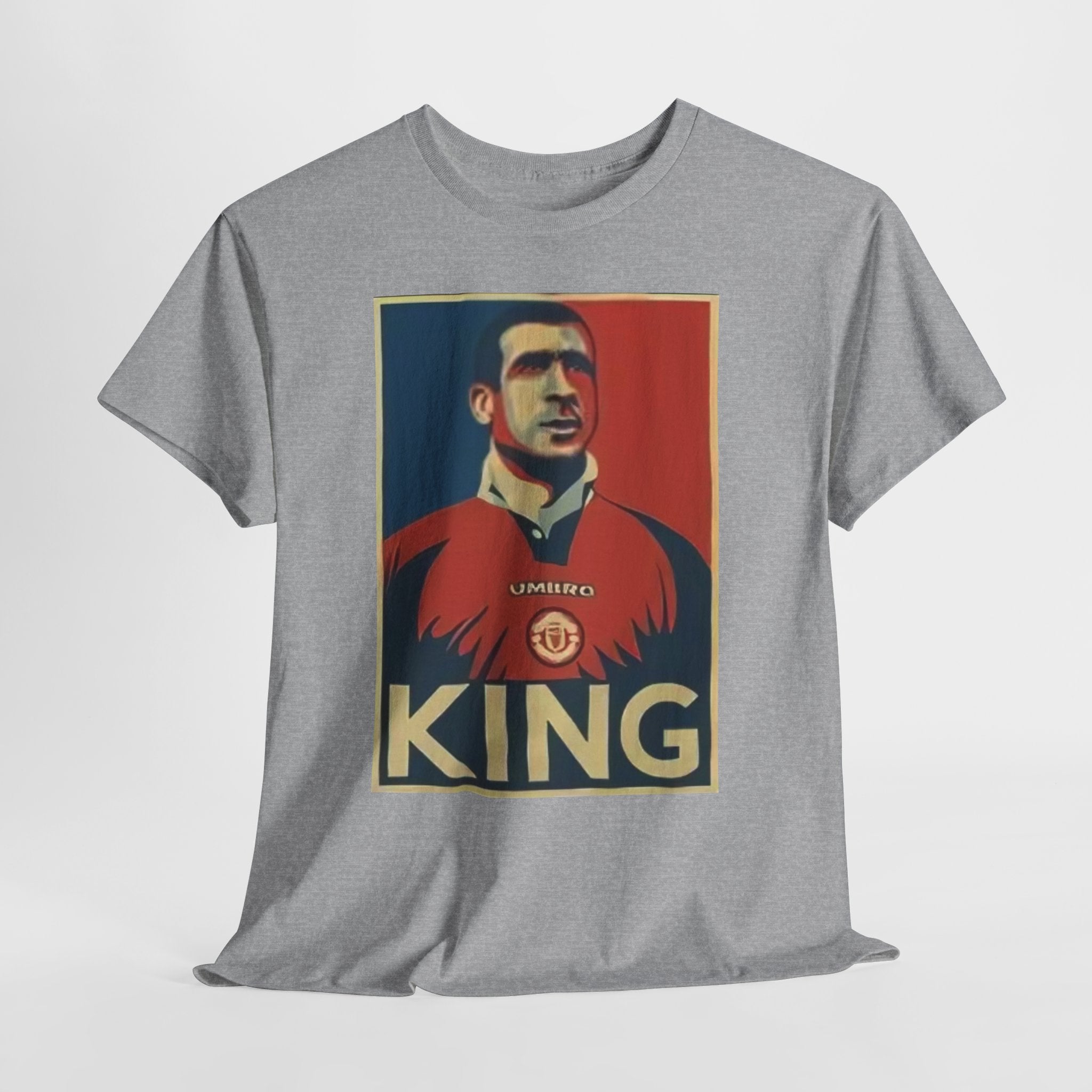 Eric Cantona King Manchester United Graphic Tee — Retro Sports Poster Football Shirt