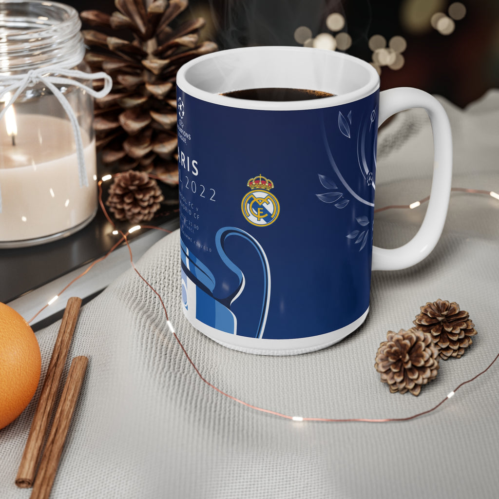 UEFA Champions League Final 2022 Programme Cover Inspired Commemorative Coffee Cup (Liverpool vs Real Madrid)