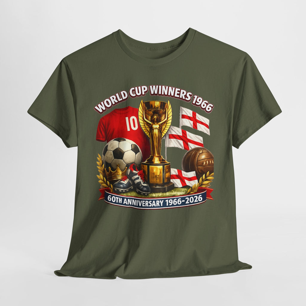 1966 World Cup Winners T‑Shirt — 60th Anniversary England Football Tribute