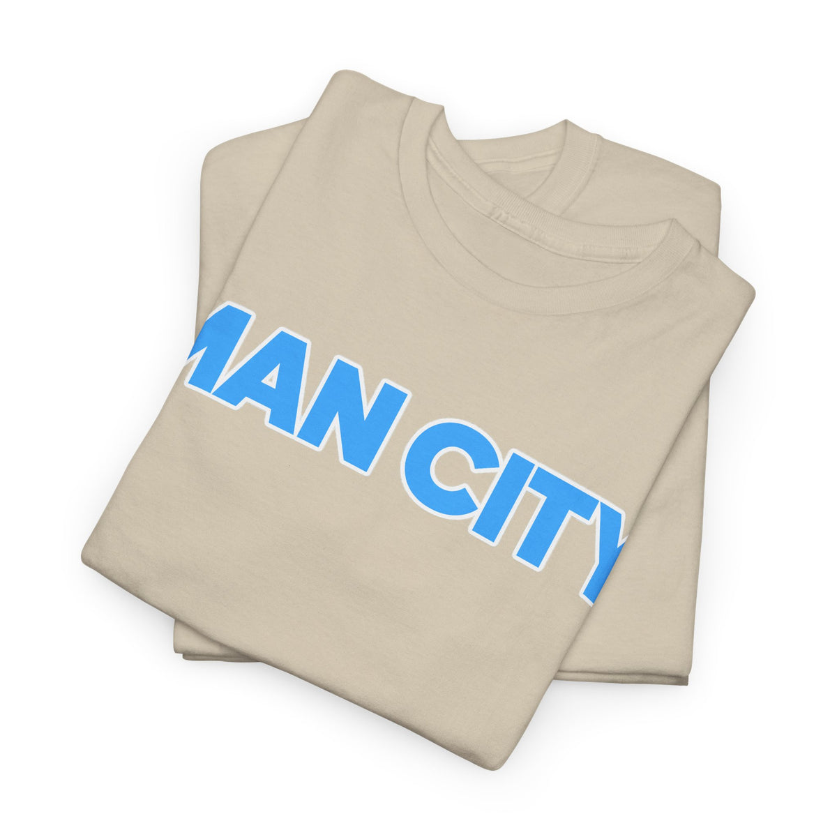Man City Cotton T‑Shirt — Minimal Football Fan Tee