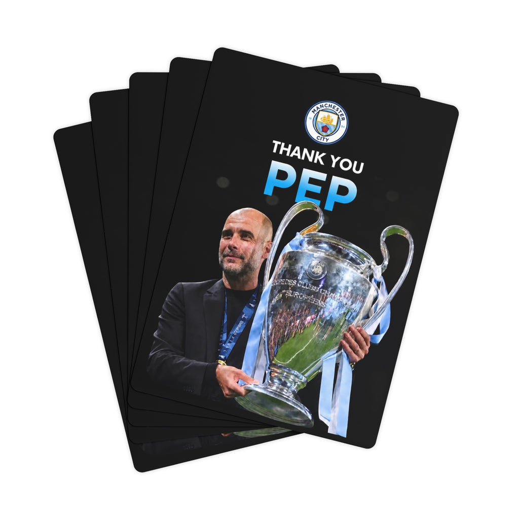 Thank you Pep Manchester City Playing / Poker Cards