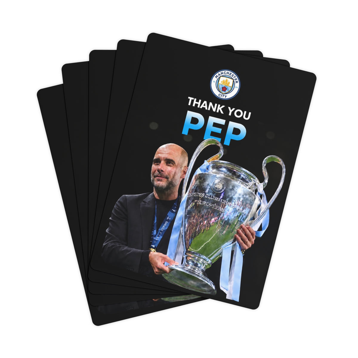 Thank you Pep Manchester City Playing / Poker Cards