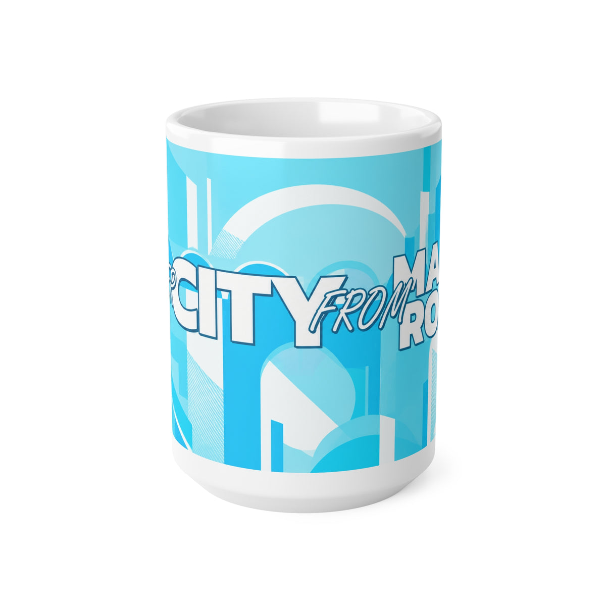 Super City from Maine Road Ceramic Coffee Cups, 11oz, 15oz