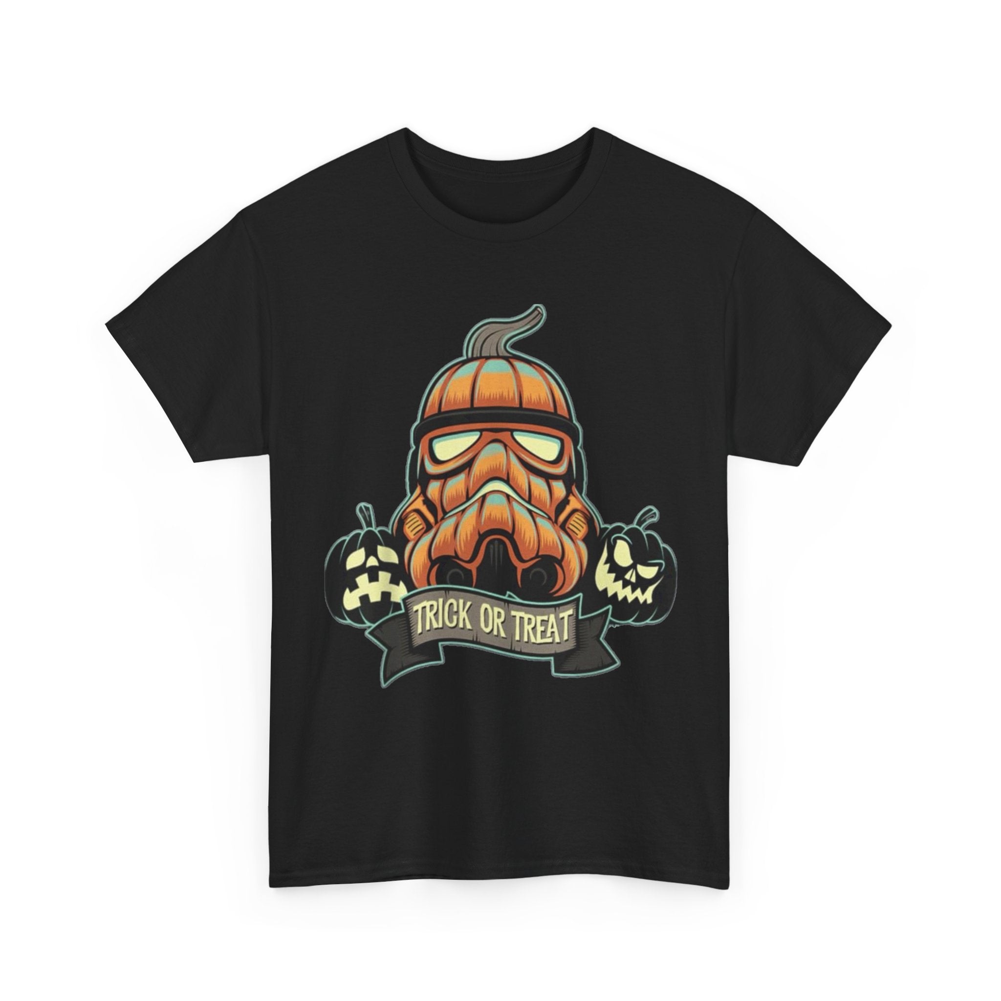 Halloween Pumpkin Mask T-Shirt — Trick or Treat Graphic Tee