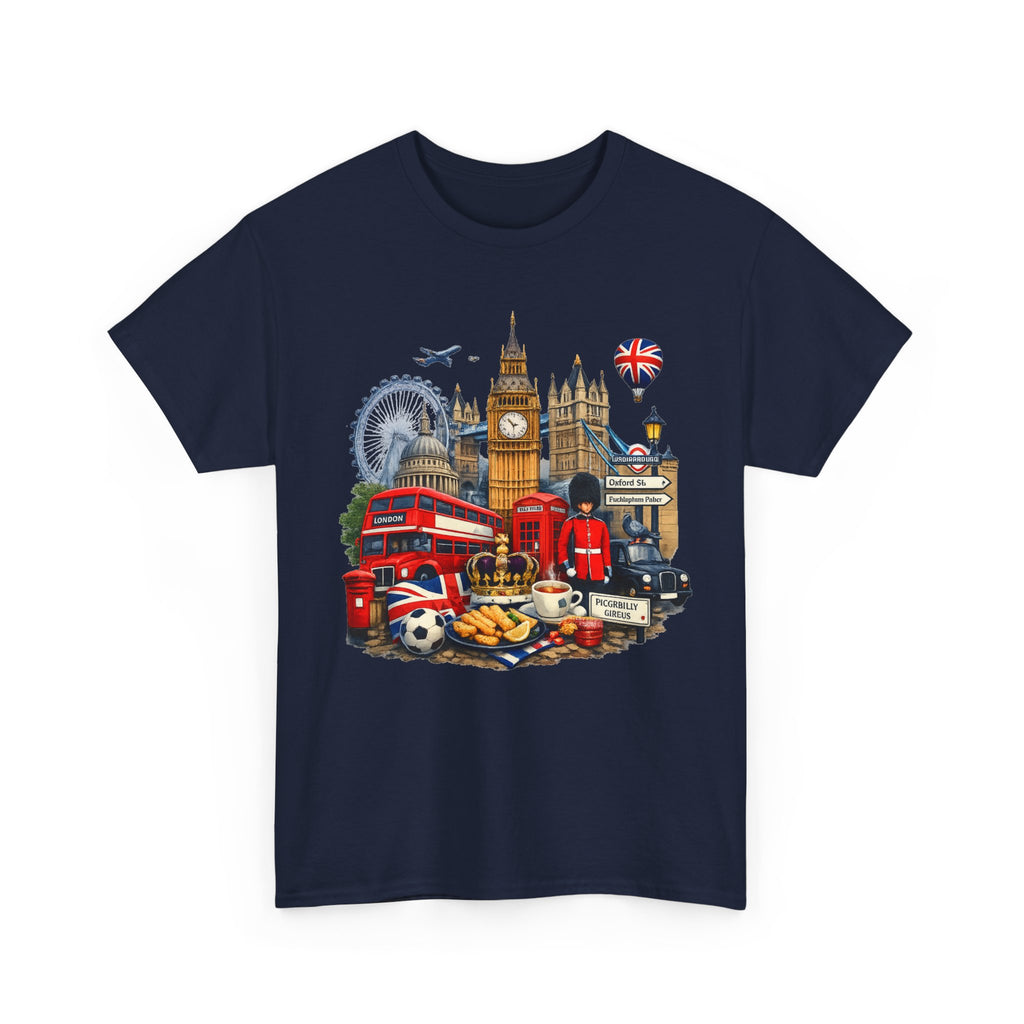 London Landmarks T‑Shirt — British Icons Collage Tee