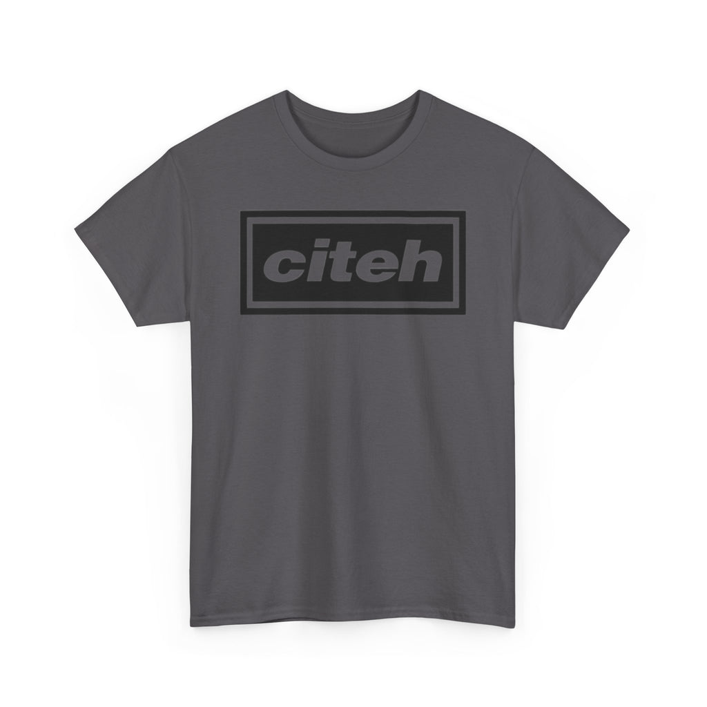 Manchester City Citeh Logo Tee — Minimalist Black Box Graphic T-Shirt
