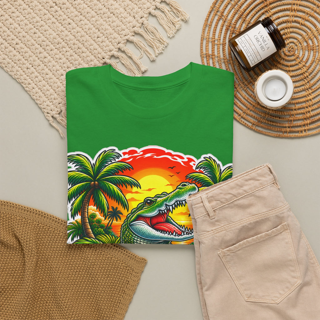 Florida Gator Sunset T-Shirt — Tropical Palm Beach Vacation Tee